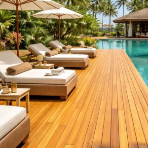 Outdoor Garapa Decking, 21x145x1500-5400mm, Unfinished